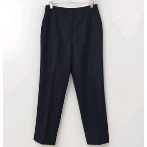 Jones Basics Pants Women 12 Gray Wool Lined Office Mature No Stretch